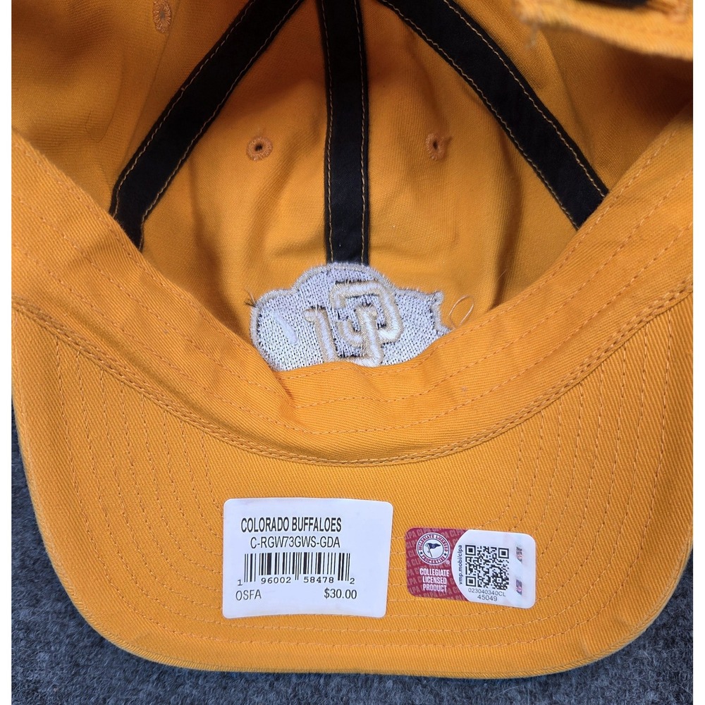 NEW Colorado Buffaloes Cap Unisex One Size Yellow by '47 - Picture 5 of 6